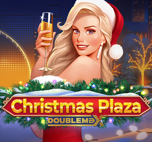 Logo des Mega Joker Slots Christmas Plaza Double Max
